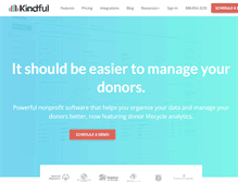 Tablet Screenshot of kindful.com